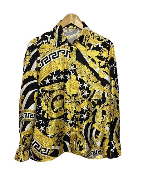 Versace Versace Savage Barocco Silk Shirt 